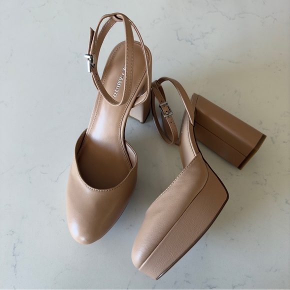 Vince Camuto Shoes - Vince Camuto Patrissya Strap Platform pump in Nude NEW Size: 8